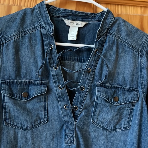 WHBM Denim Dress  - Size 4 - Picture 3 of 11